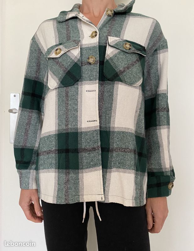 Surchemise à carreaux SHEIN, S 36 Vêtements