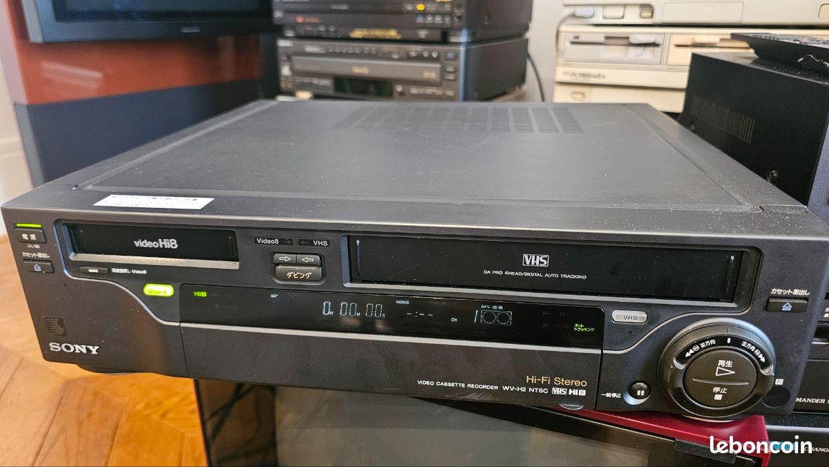 Magnetoscope Sony VHS et Video8 Hi8 NTSC (INCOMPATIBLE PAL/SECAM)import Japon 100volt - Photo, audio & vidéo