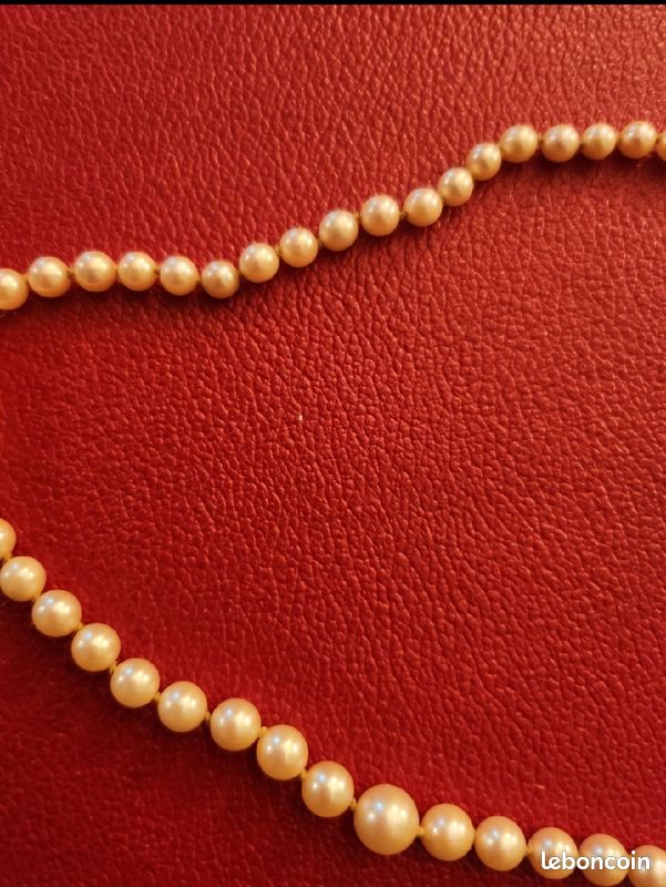 Collier or et perles de culture superbe état (image 4)