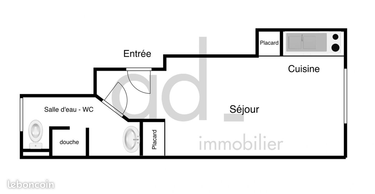 Studio 1 pièce 22 m² - La Rochelle 17000 (image principale 1)