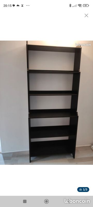 Bibliothèque étagère Ikea modèle Leksvik grand modèle (image 4)
