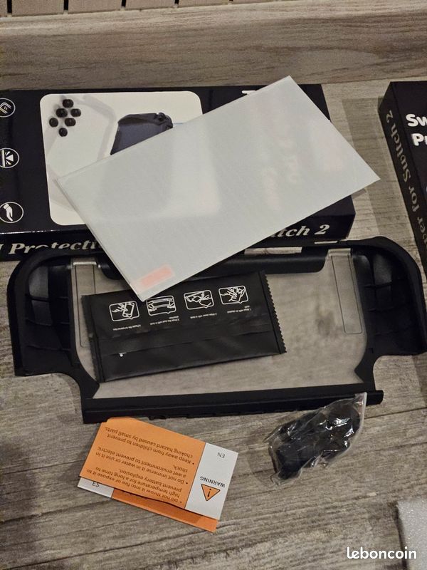 Neuf étui et écran de Protection pour Nintendo Switch 2, Protection en TPU pour Console Switch 2 et Poignées avec Capuchons pour Joysticks avec Verre Trempé Nintendo Switch 2 (image 5)