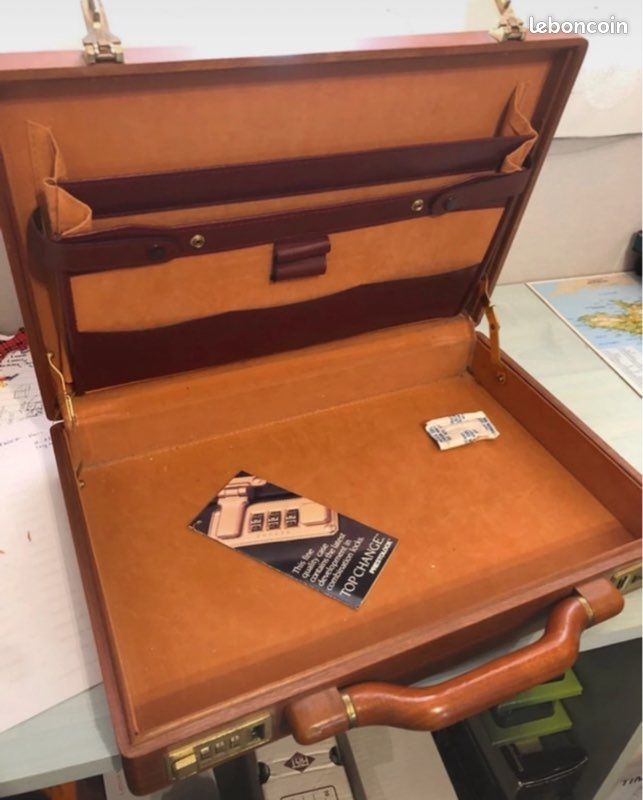 Boîte à Pêche Vintage Plano 707 - 2 Tiroirs, Marron/vert - Occasion Avec Taches De Peinture