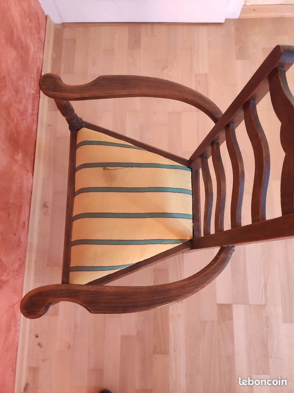 Fauteuil ancien bois (image 4)