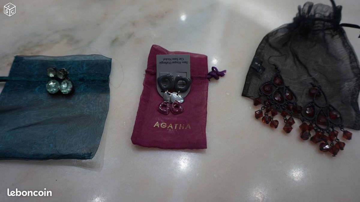 Lot de 3 paires de boucles d'oreilles (image 2)