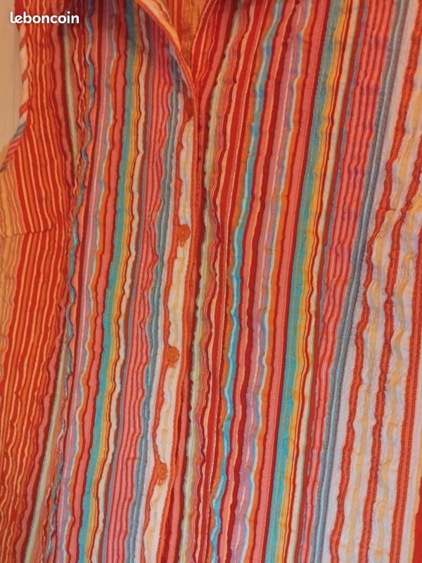 Haut/t-shirt Femme M&S Multicolore - Taille 10 - Viscose Manches Longues - Neuf Sans étiquette