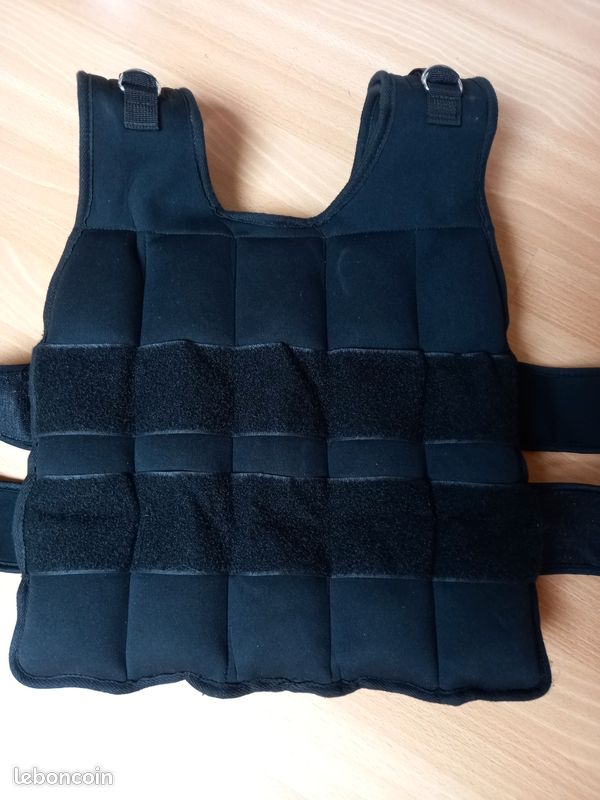 Lot De 4 Poids Pour Gilet Lesté – 2,5 Lbs Chacun – Fonte Noire – Occasion