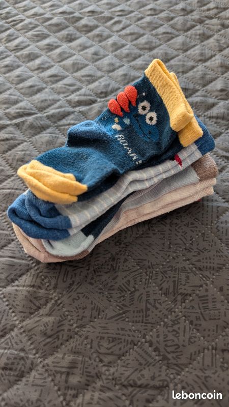 Lot n°2 de 6 paires chaussettes 9-12 mois (image 2)
