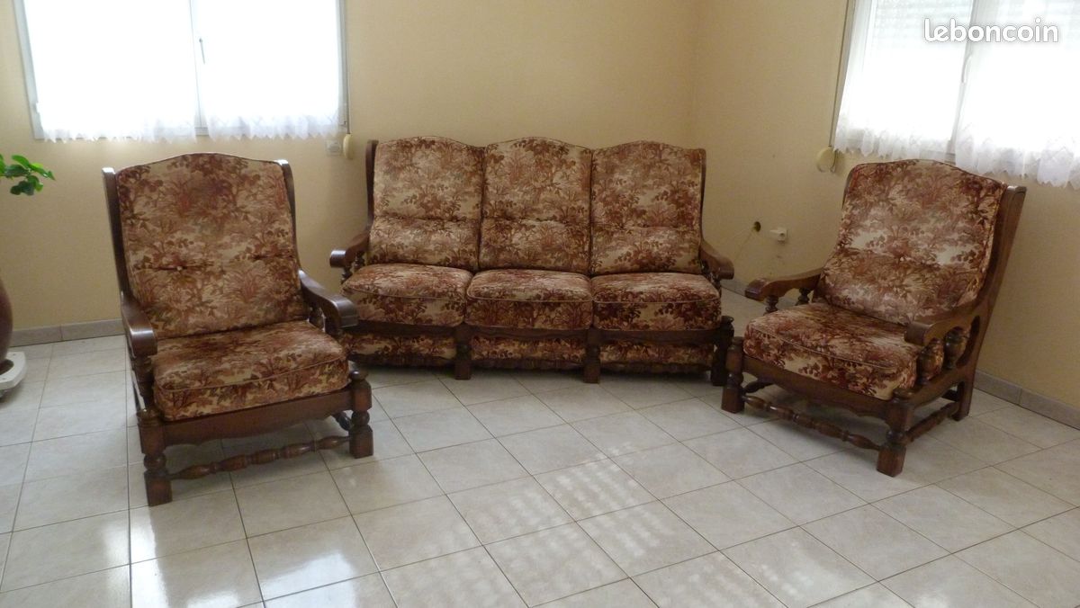 Canapé et 2 fauteuils (image 1)