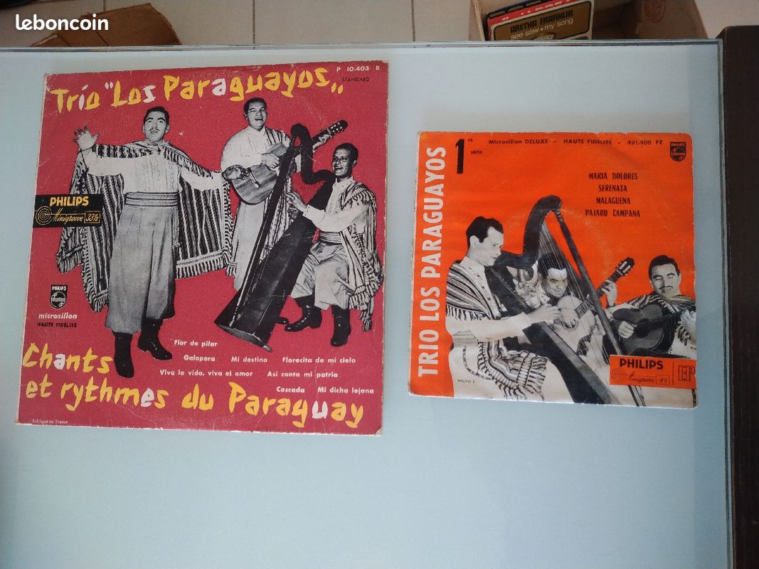 Trio Los PARAGUAYOS lot de 2 vinyles (image 1)