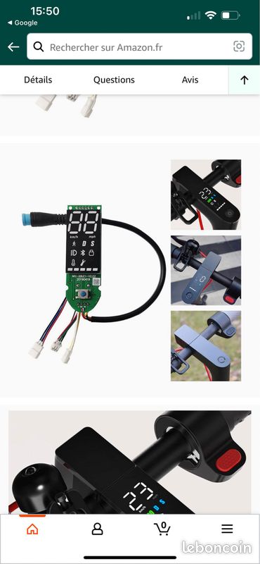 Tableau De Bord De Scooter Électrique BT Circuit Circuit Scooter (image 3)