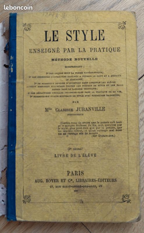 Le style enseigné par la pratique (image 1)