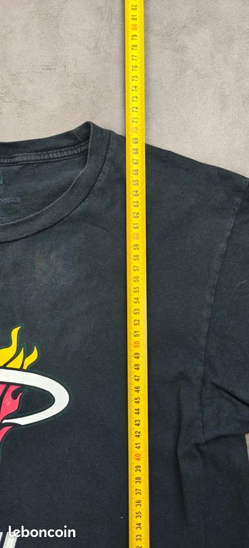 T-shirt Fanatics Miami Heat Dwyane Wade | taille M | NBA basketball usa sportswear noir fan #H2273 (image 9)