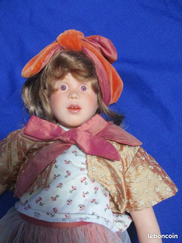 Belle poupée Anselme Corolle de Malou Ancelin 45 cm : Marie ? 1988 D
