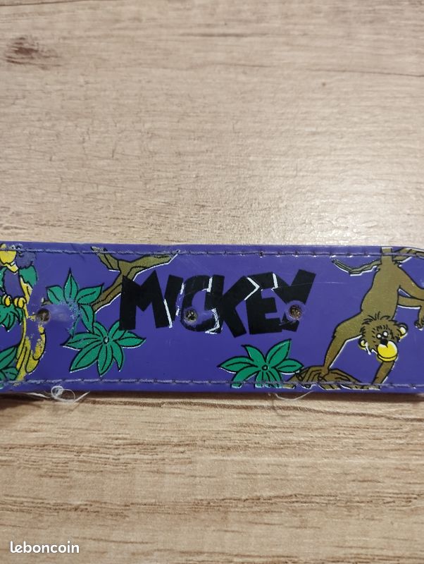 Lot de 2 ceintures enfants année 80 Mickey et Schtroumpfs (image 3)