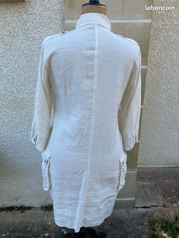 Robe en lin écru (image 8)