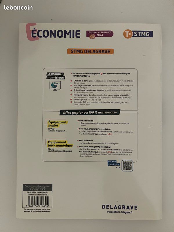 Lot de 2 manuels terminale STMG (image 2)