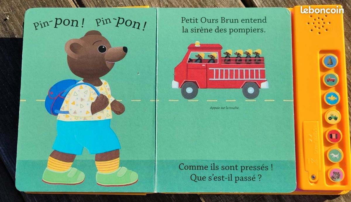Livre sonore - Petit Ours Brun entend tout (image 4)