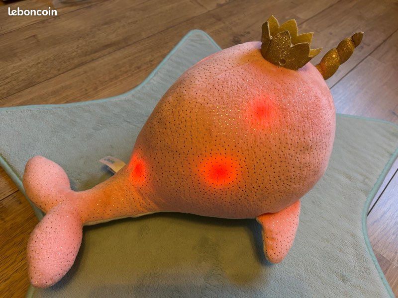 Grosse Peluche lumineuse Narval Bellabloo (image 6)