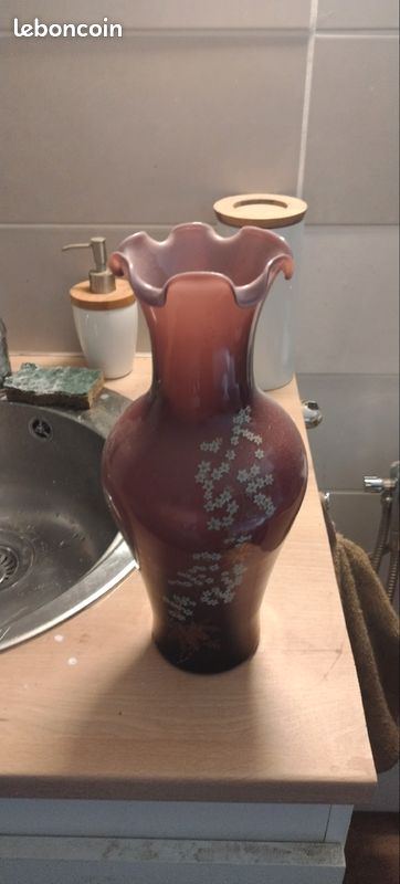 Vase opaline rose (image 2)