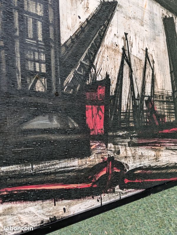 Tableau vintage – d’après Bernard Buffet, Tower Bridge (1960) (image 3)