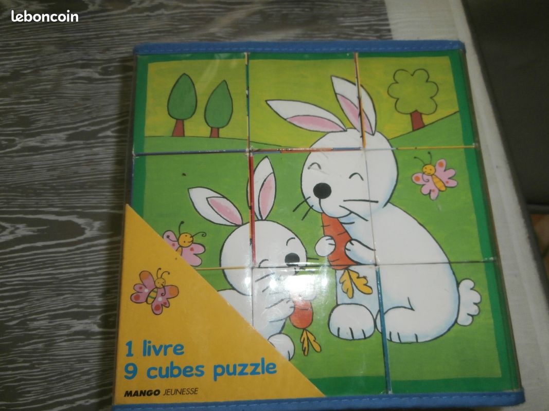 Un coffret avec 9 cubes puzzle & 1 livre "Toi et Moi" (image 1)