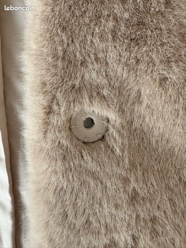 Manteau fausse fourrure beige Bomboogie - Taille 1 (image 7)