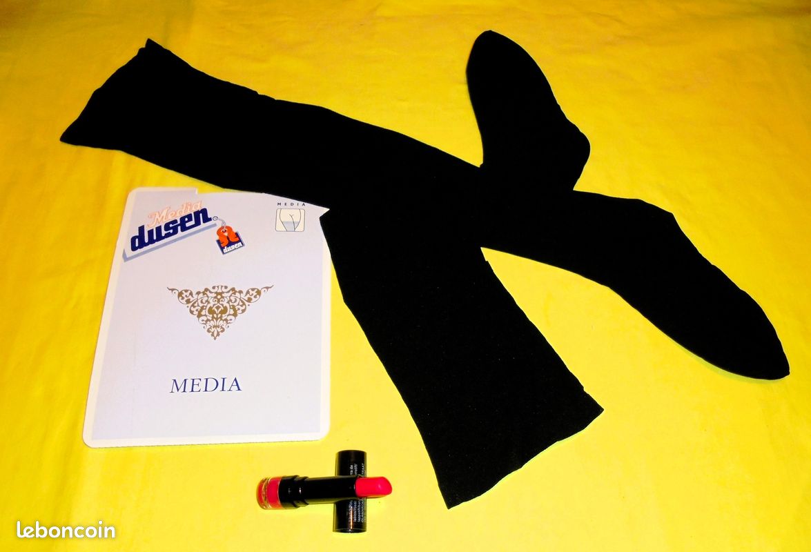 Bas «Dusen-Media 20» 100% nylon-mousse, jarretière, Taille Uni (2-3-4), vintage, rétro (image 1)