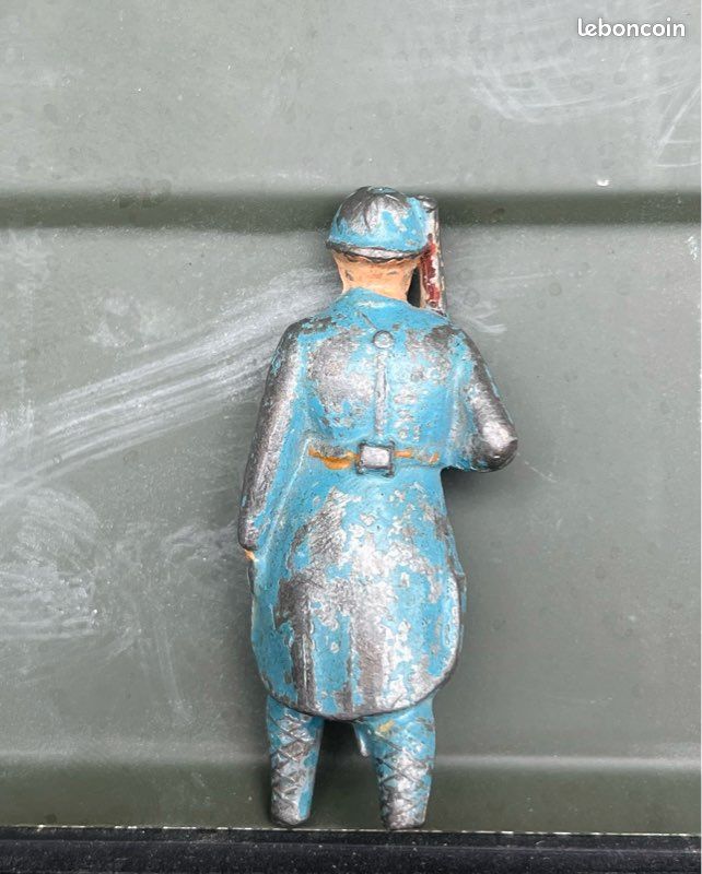 Figurine Ancienne Soldat De Plomb Prussien 1914 - Échelle 54 Mm - Hachette Collections