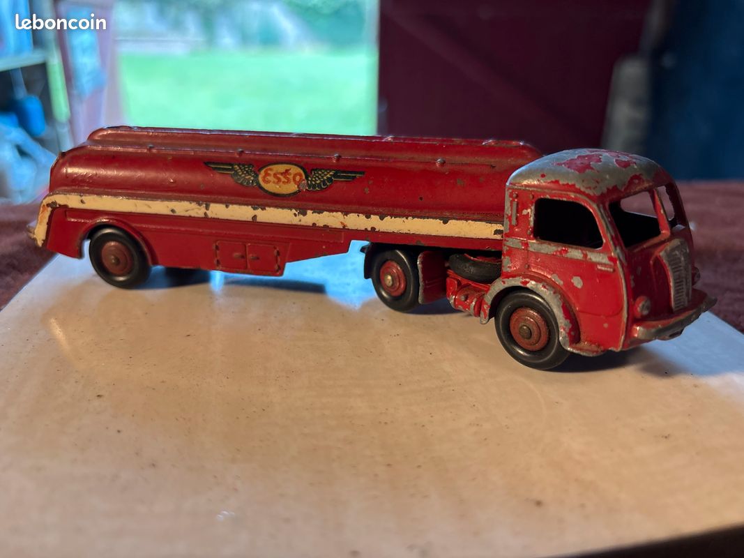 Camion Citerne Panhard ESSO Dinky Toys France - DV4476 - Années 50 - Bon état, Boîte D'origine