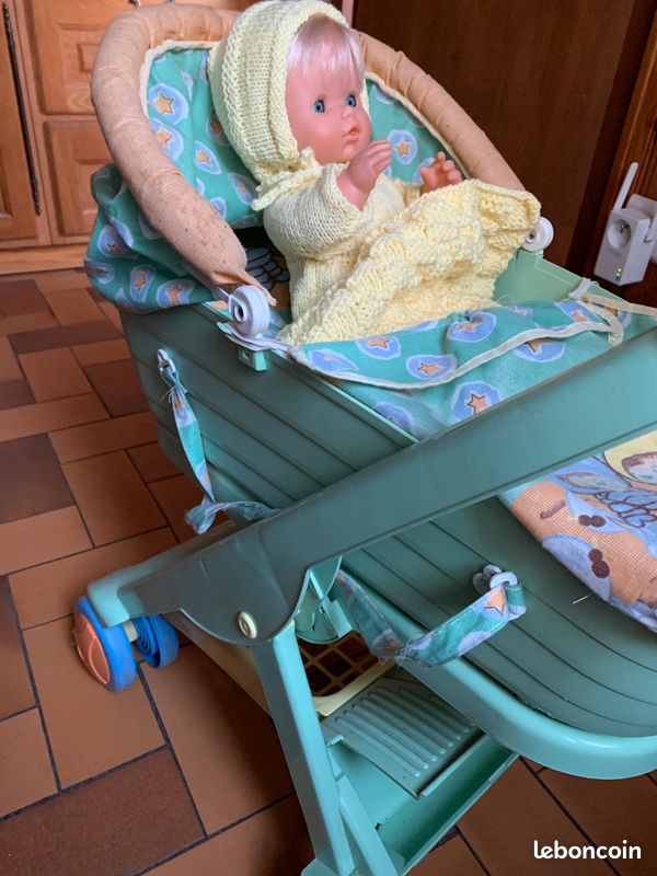 Landau et son joli poupon - habillé fait main (image 3)