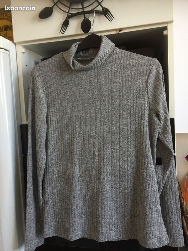 Sous pull gris chiné promod 40 (image 1)