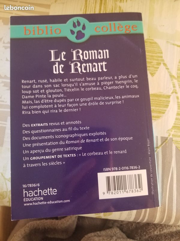 Le roman de Renard / Hachette - biblio collège (image 2)
