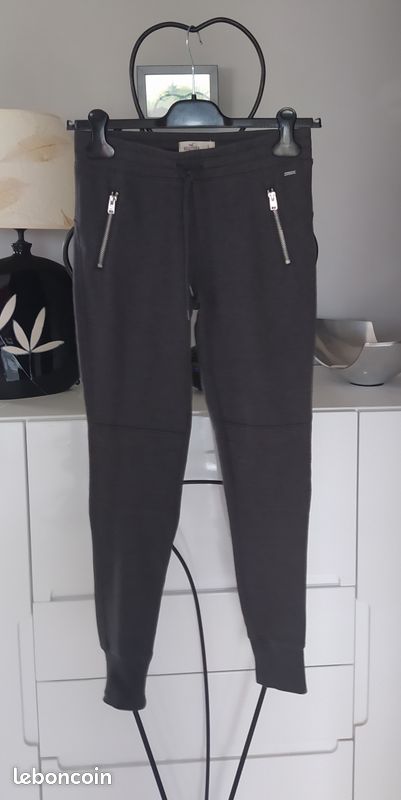 HOLLISTER Pantalon de jogging gris avec taille à cordon de