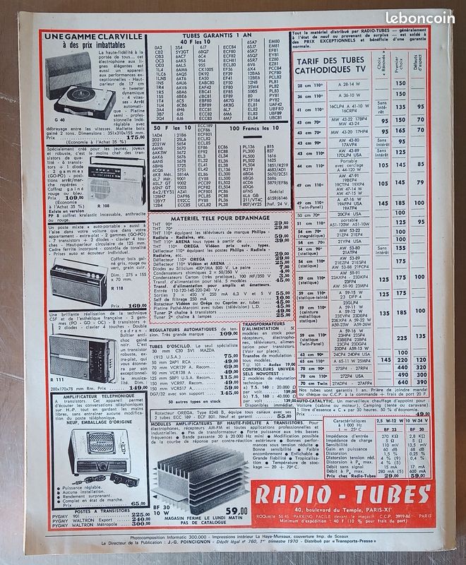 Revue Le haut - Parleur janvier 1970 (image 3)