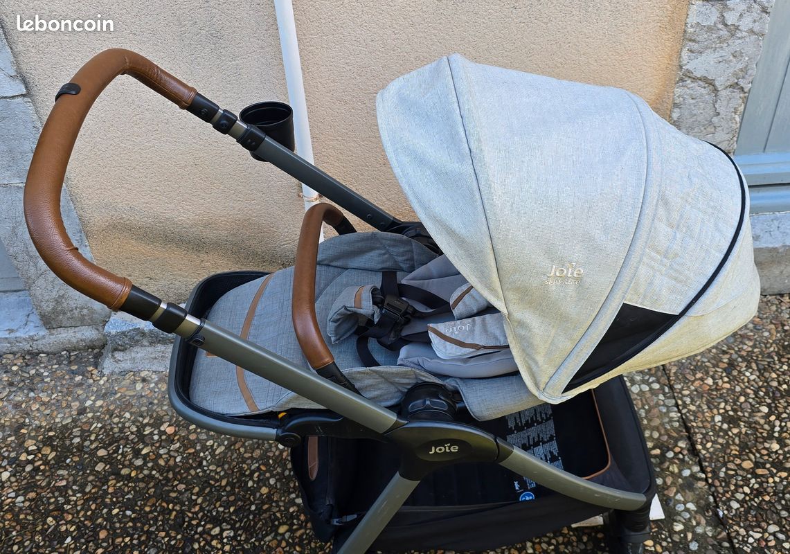 LOT JOIE Poussette + Coque + fixation isofix (image 4)