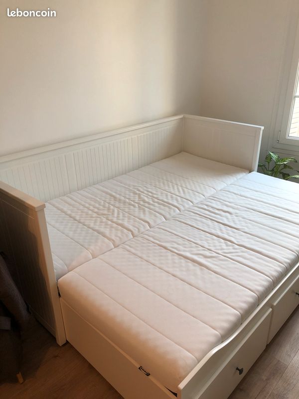 Lit banquette Hemnes IKEA blanc (image 1)