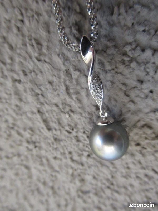 Pendentif En Or Blanc 14K Avec Diamants - 4.72g, 1.70ct - Bijou D'Occasion Rénové