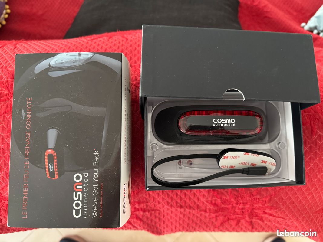 Kit 2 Bases Magnétiques Cosmo Connected Pour Cosmo Moto - Noir | Fixation Casque Sécurisée