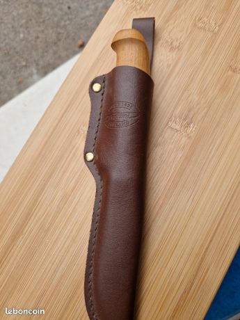 Ancien Couteau De Chasse Puukko Marttiini - Finlande - Manche Bois - Années 1930