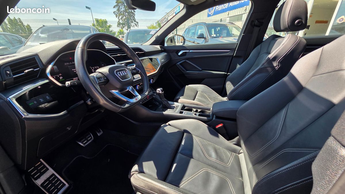 AUDI Q3 2.0 35 TDI 150ch S-LINE S-TRONIC - TOIT PANO - ANDROID AUTO CARPLAY - CUIR - COFFRE ELECTRIQUE (image 10)