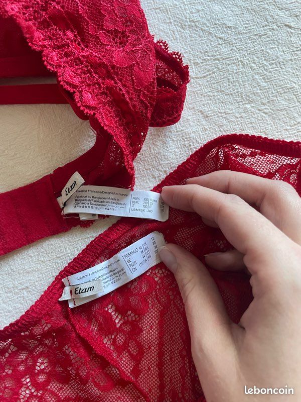 Ensemble « Panama » couleur rouge (image 3)