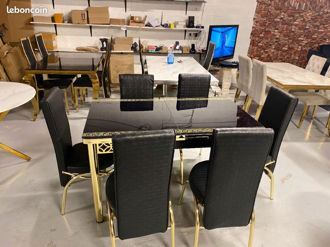 Table a manger avec 6 chaises meilleur prix (image 2)