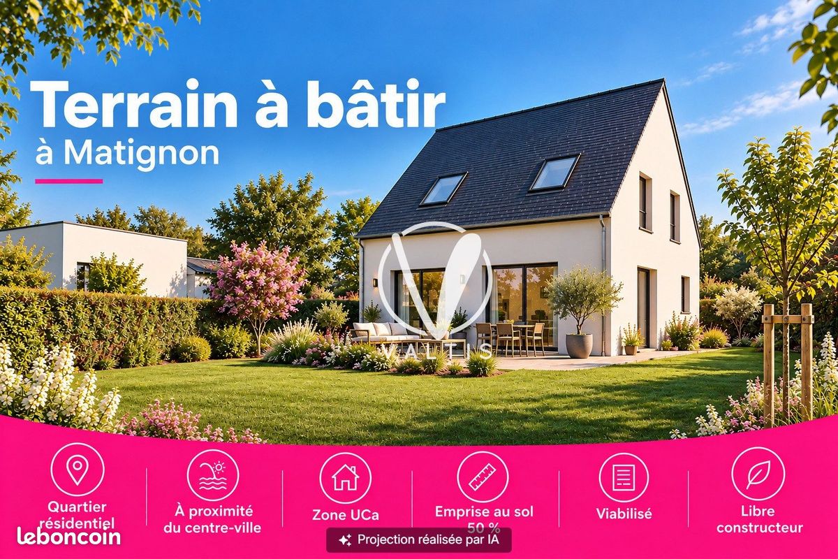 Terrain 291 m² · à Matignon · 291 m² · 54 490 €
