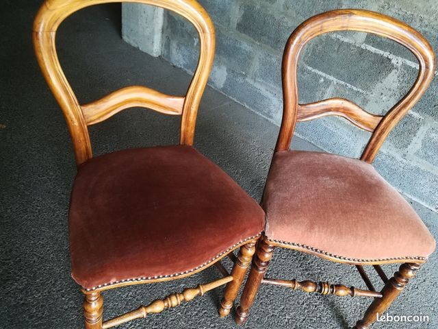 Chaise style Louis XV tapissées (image 1)