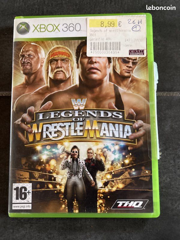 W legends of wrestle mania Xbox 360 (image 1)
