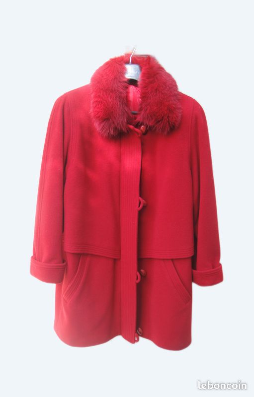 Manteau Femme Coast - Longueur 3/4 En Maille Côtelée - Taille 8 - Noir - Occasion Très Bon état