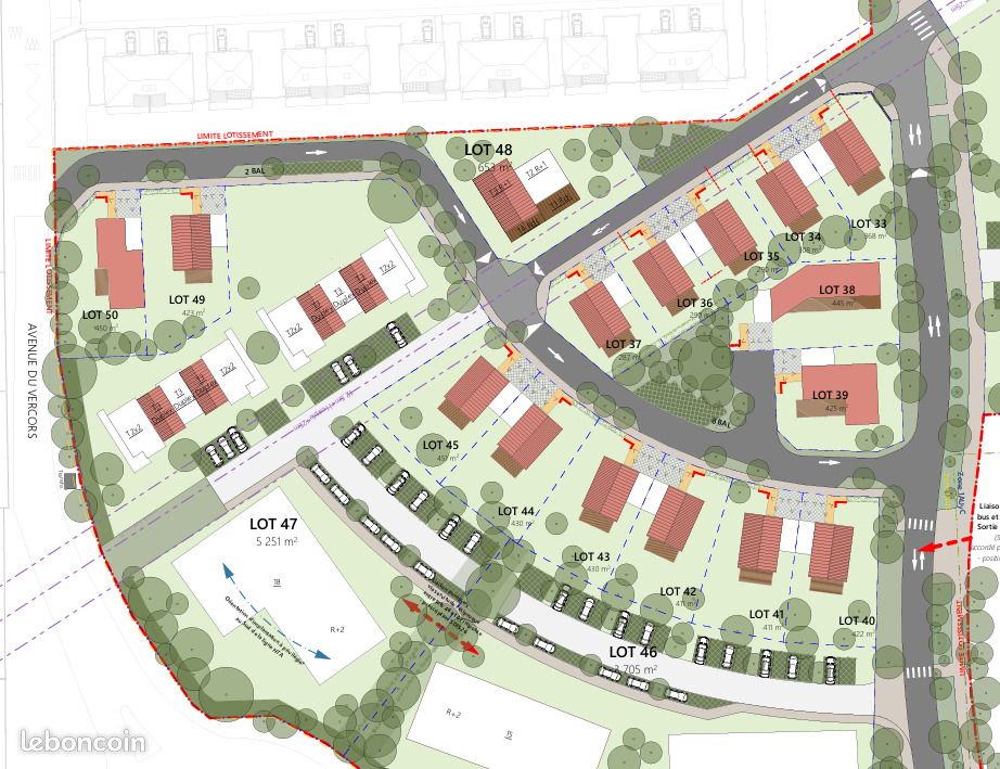 Terrain 350 m² Chatuzange Le Goubet · à Chatuzange-le-Goubet · 88 500 €