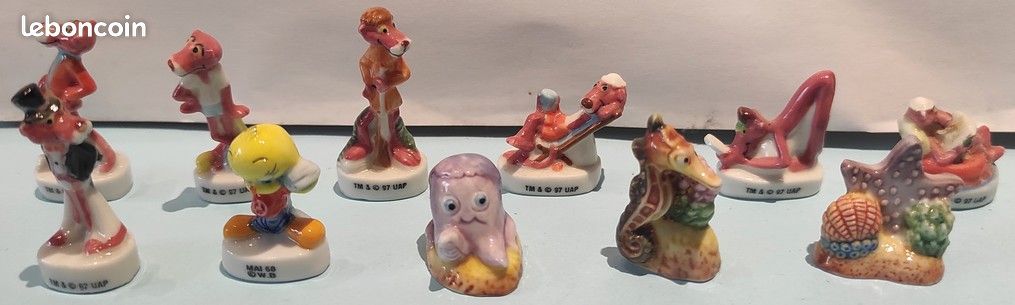 Lot 11 Fèves diverses (Panthere Rose, Le monde de Nemo, Titi) (image 1)
