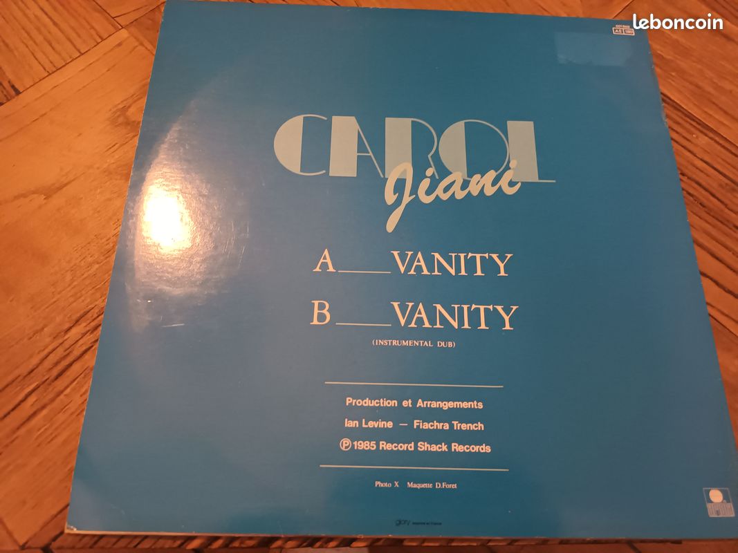 Vinyle Carole JIANI maxi 45T (image 2)